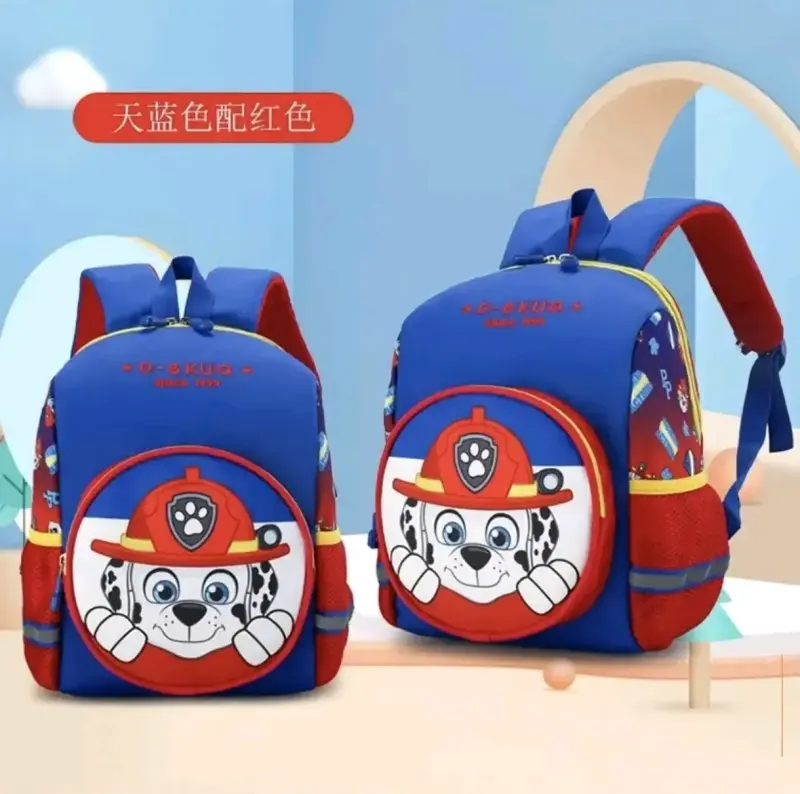 Mochila infantil azul con diseño de perro bombero - 3