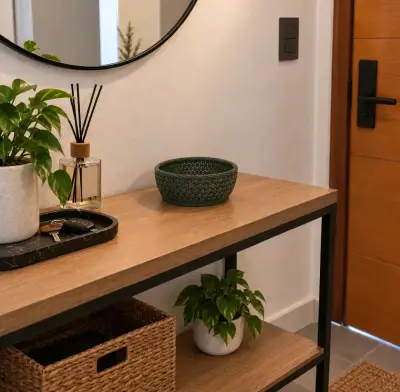 Canasto decorativo para arrimo de entrada - miniatura 1