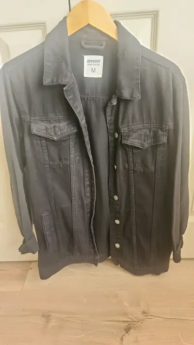 Chaqueta de mezclilla negra Opposite talla M - miniatura 1