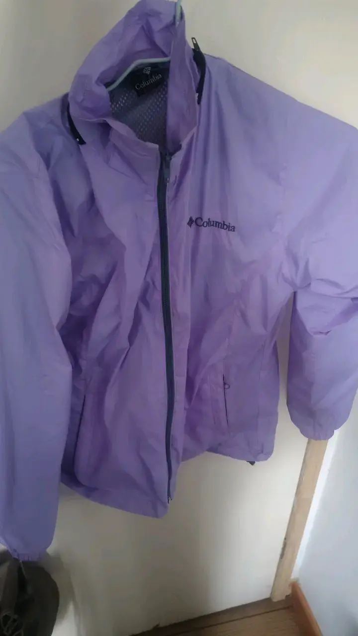 Chaqueta impermeable Columbia morada para mujer - 1