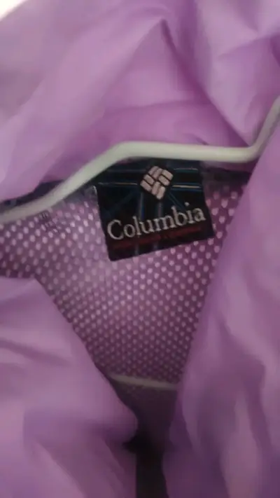 Chaqueta impermeable Columbia morada para mujer - miniatura 2