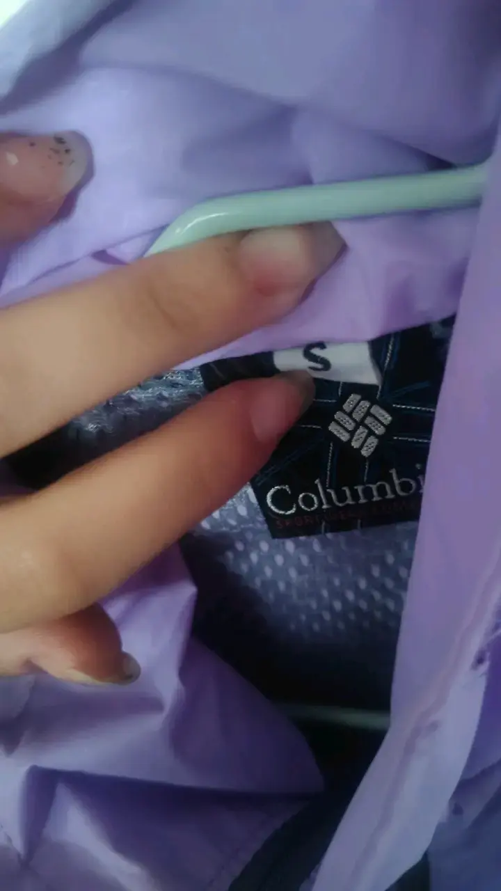 Chaqueta impermeable Columbia morada para mujer - 3