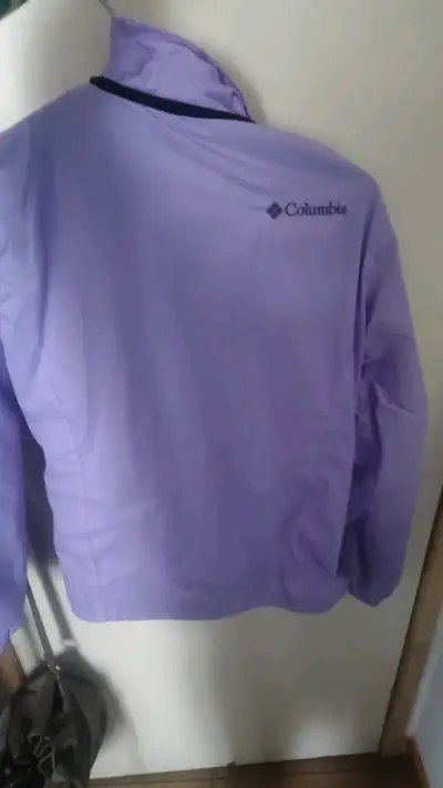 Chaqueta impermeable Columbia morada para mujer - miniatura 4