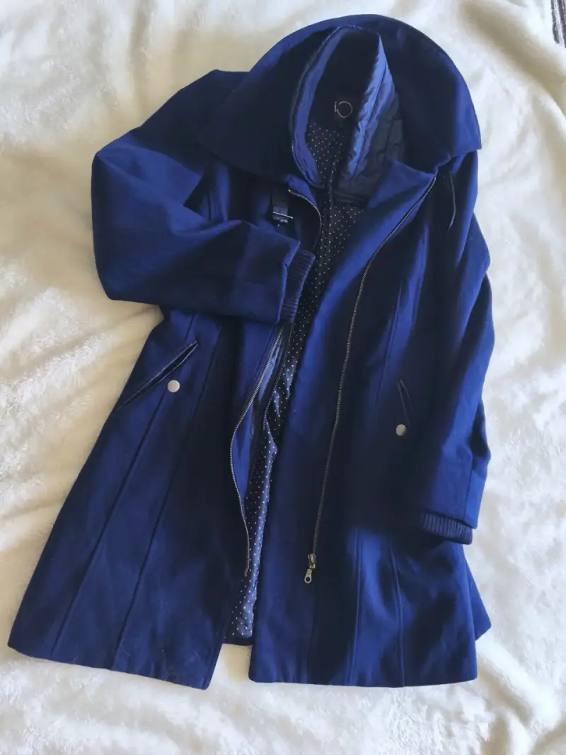 Abrigo azul para mujer Io - 2