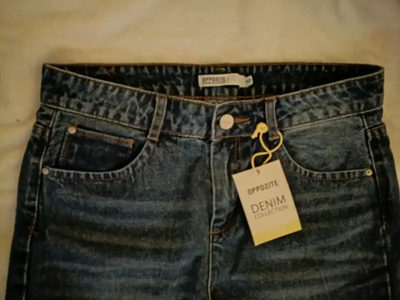 Jeans de mezclilla azul Opposite para mujer - 1
