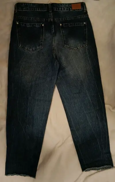 Jeans de mezclilla azul Opposite para mujer - miniatura 3