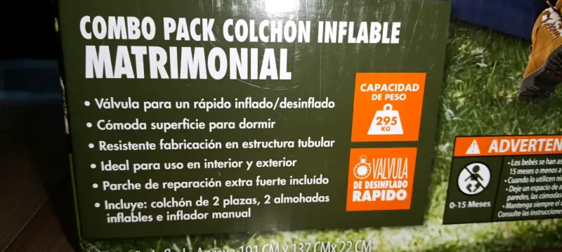 Colchón inflable matrimonial Ozark Trail con inflador - 3