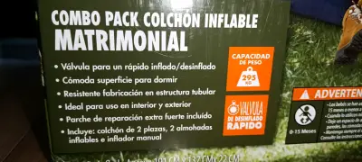 Colchón inflable matrimonial Ozark Trail con inflador - miniatura 3
