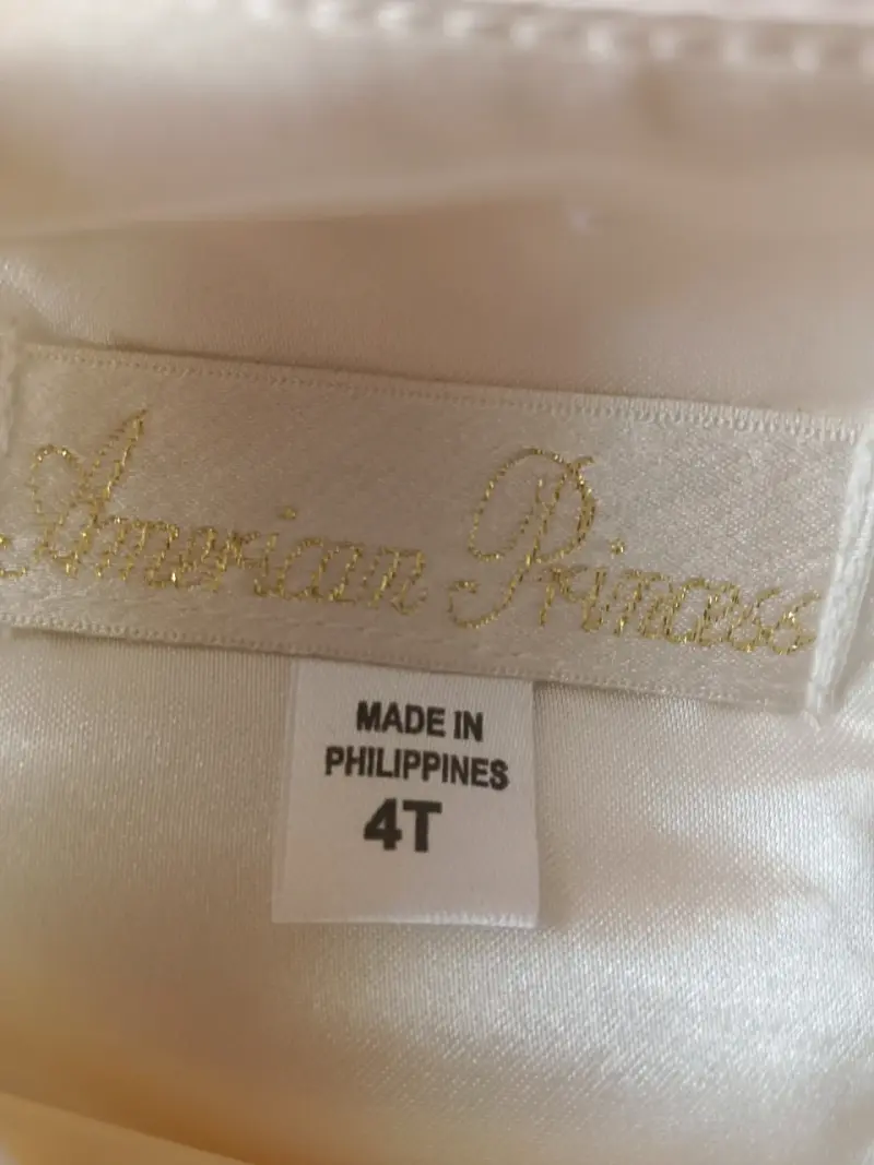 Vestido de comunión y Damitacon encaje y perlas - 5