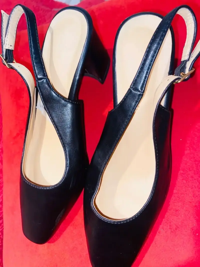 Zapatos de tacón bajo negros elegantes - 2