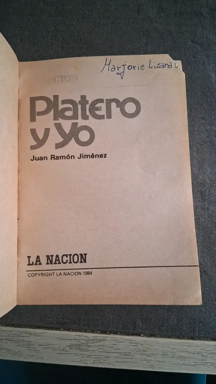 Libro Platero y Yo de Juan Ramón Jiménez - 3