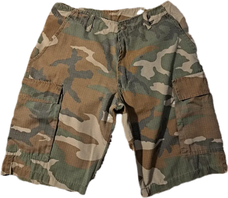 Bermudas cargo camufladas para hombre