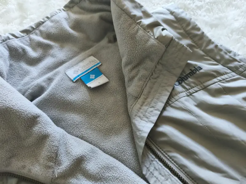 Parka sin mangas Columbia beige con cierre - 2