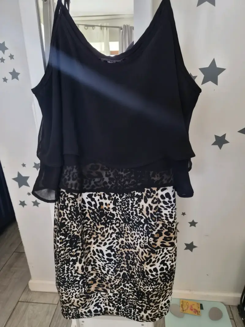 Vestido BNY'S con estampado animal print - 1