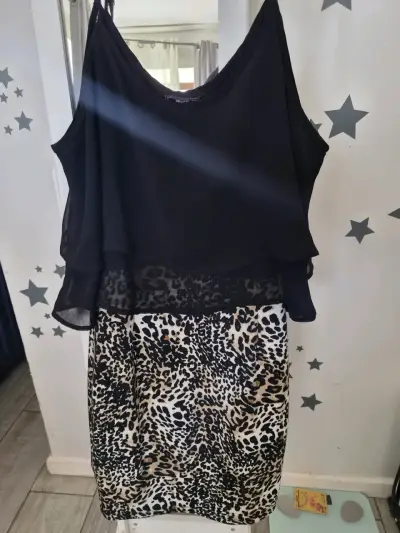 Vestido BNY'S con estampado animal print - miniatura 1