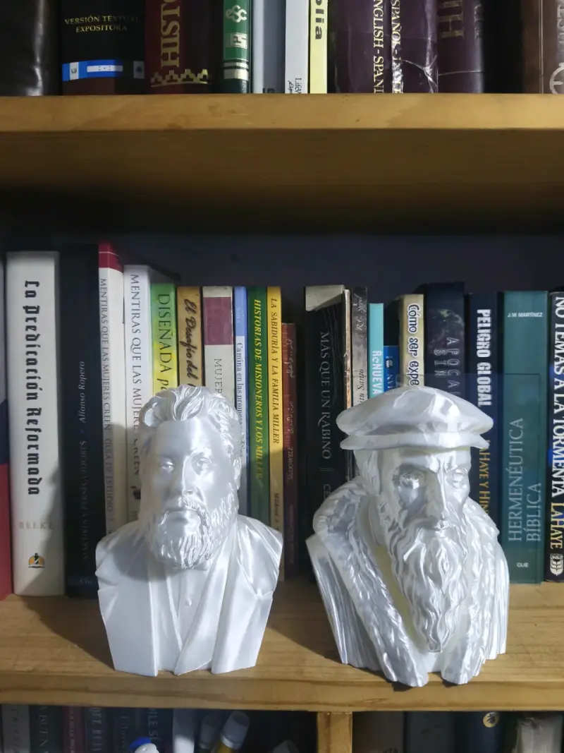 Bustos decorativos Calvino y Spurgeon - 1