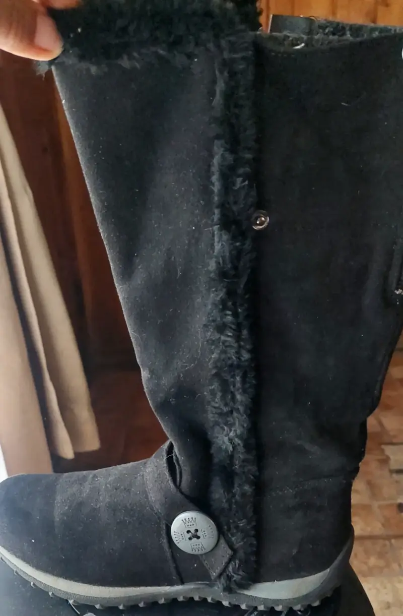 Botas negras de invierno con forro - 1