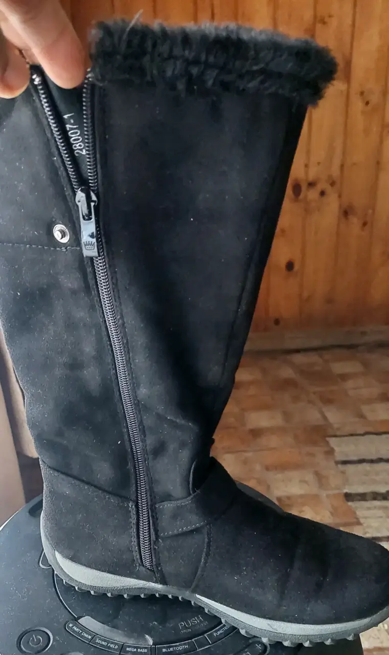 Botas negras de invierno con forro - 2