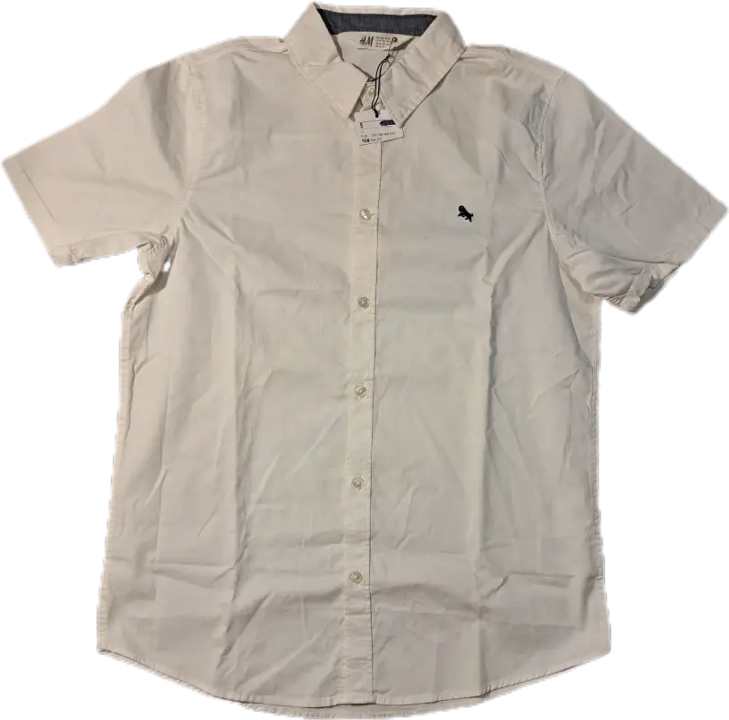 Camisa H&M blanca de algodón para hombre