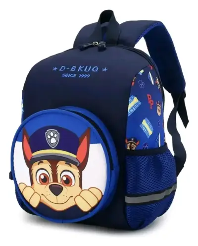 Mochila infantil Paw Patrol azul con diseño de Chase - miniatura 1