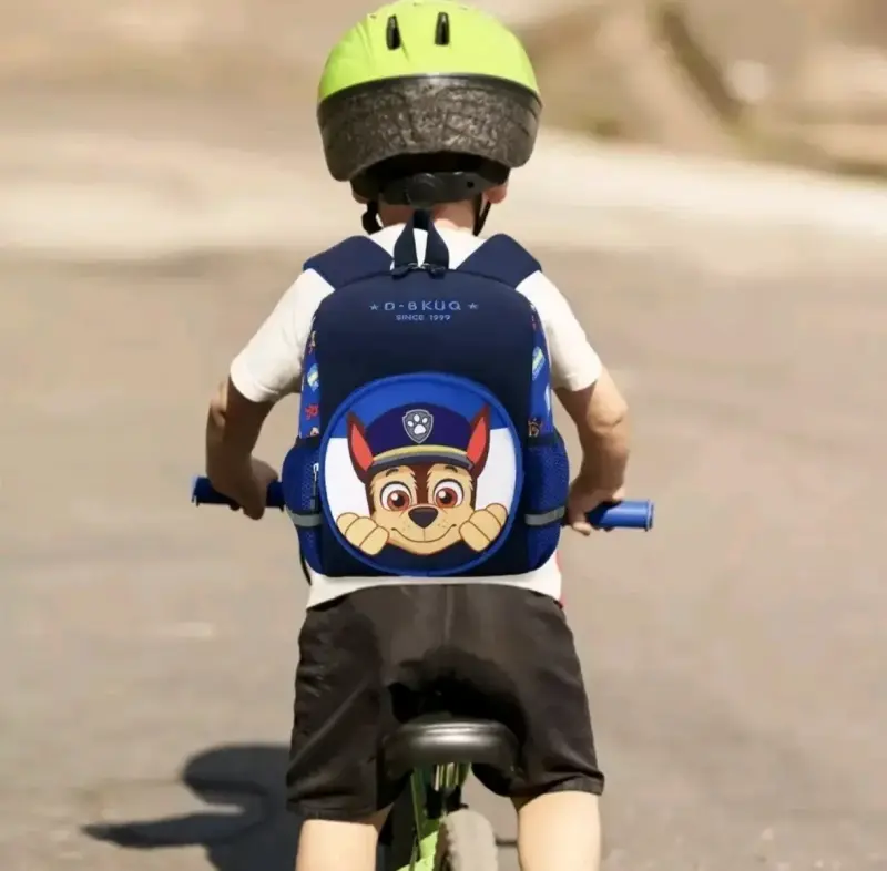 Mochila infantil Paw Patrol azul con diseño de Chase - 3