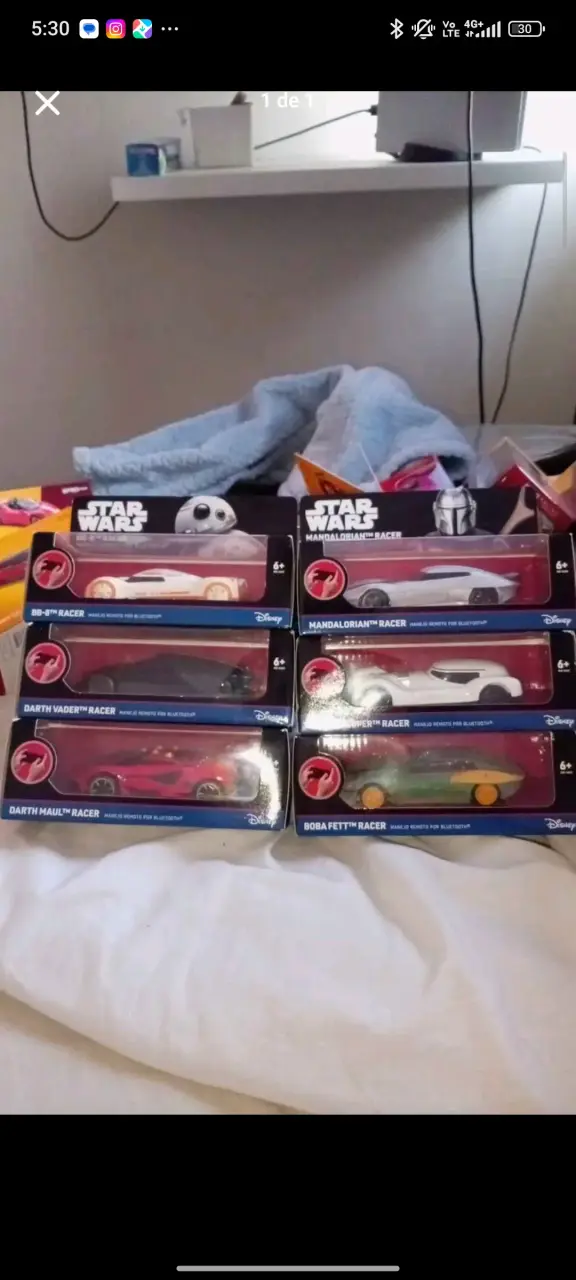 Set de autos Star Wars Racer Disney