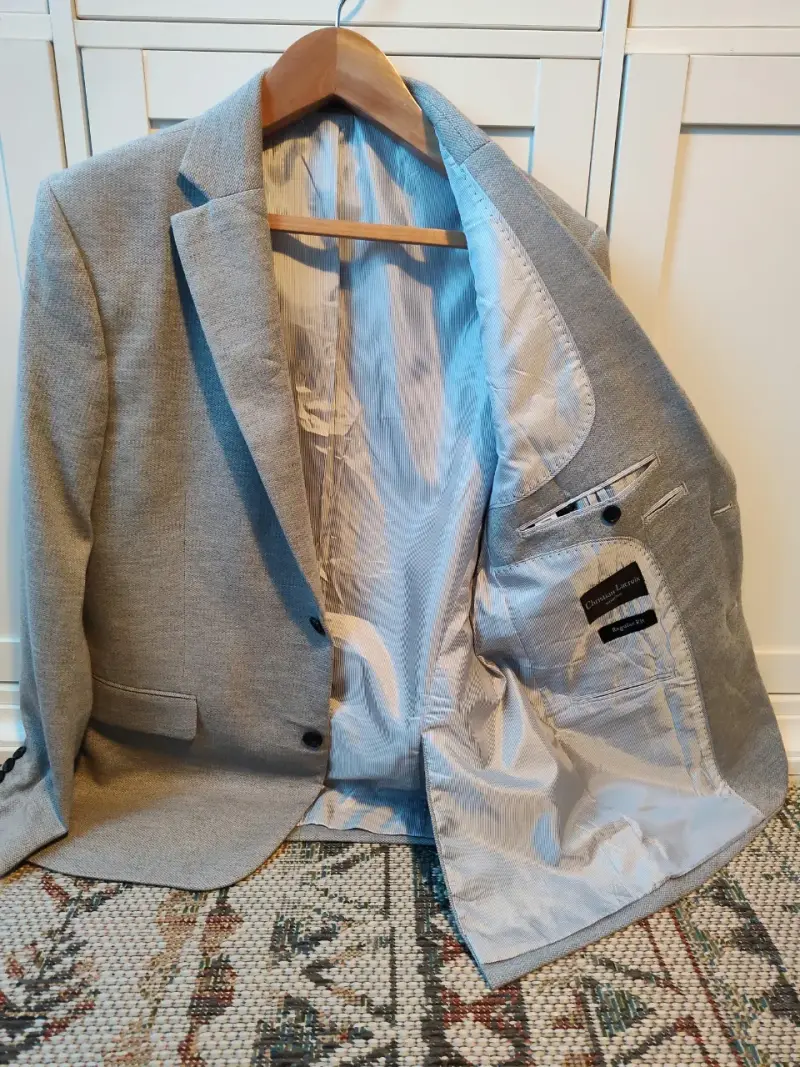 Blazer gris para hombre Christian Lacroix