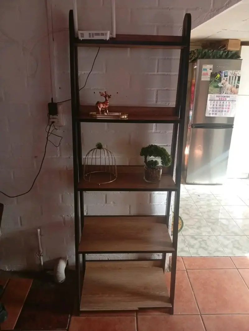 Estantería de Madera y Metal para Hogar - 1