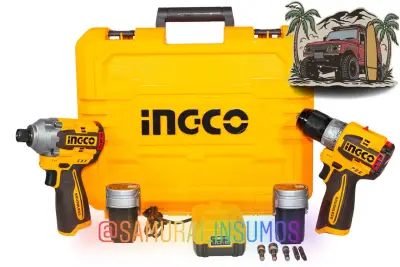 Combo 6En1 Atornillador Impacto 16v+Taladro Atorni - miniatura 1