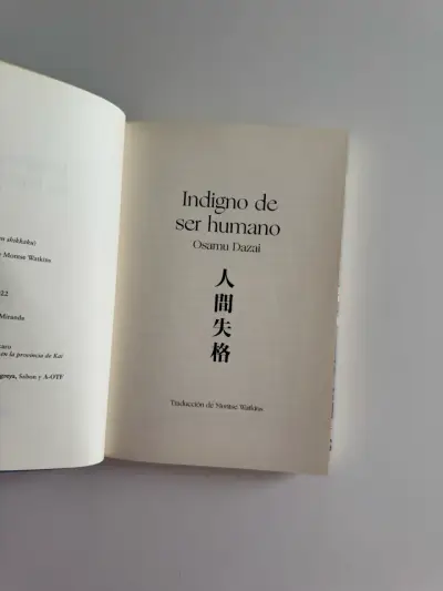 Libro 'Indigno de Ser Humano' de Osamu Dazai - miniatura 3