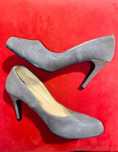 Zapatos de Tacón Alto Grises Go-ccé Elegantes - miniatura 4