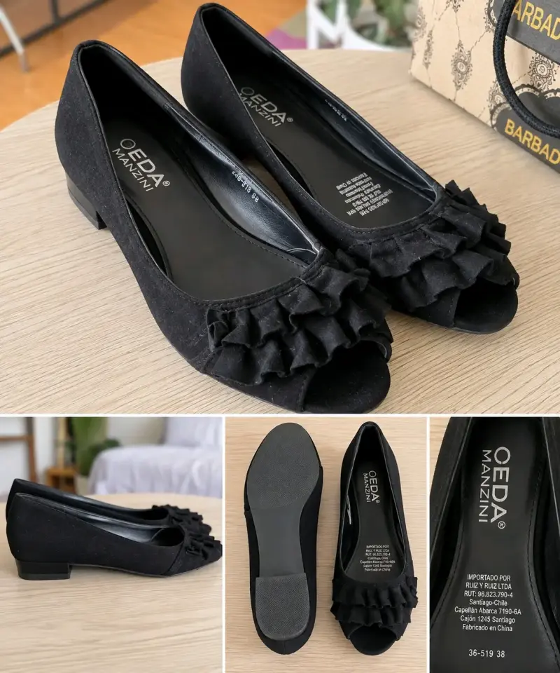 Zapatos negros OEDA Manzini talla 38 🖤