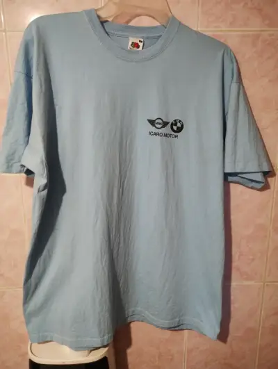 Polera celeste BMW MINI Icaro Motor - miniatura 1