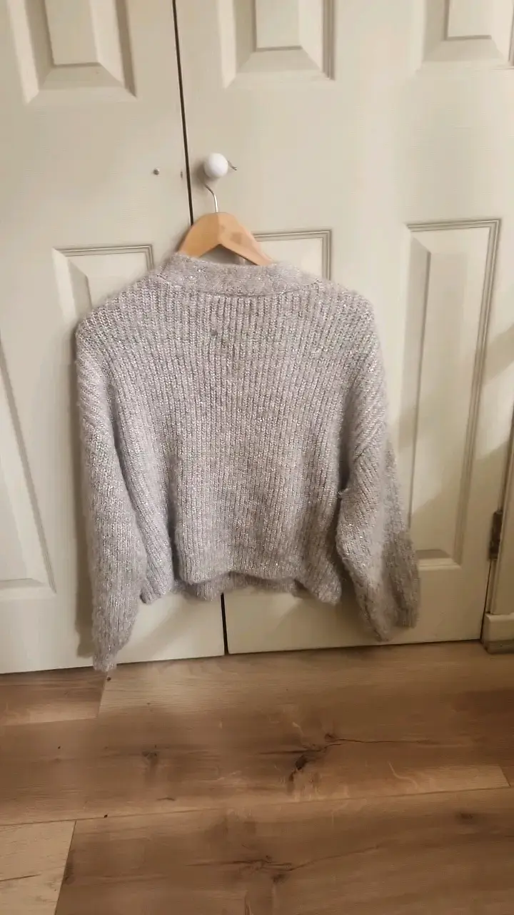 Cardigan gris de lana Isadora - 2