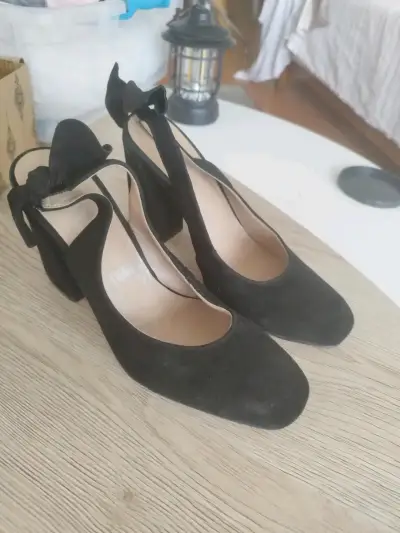 Zapatos Polini negros con lazo – Talla 38 - miniatura 2