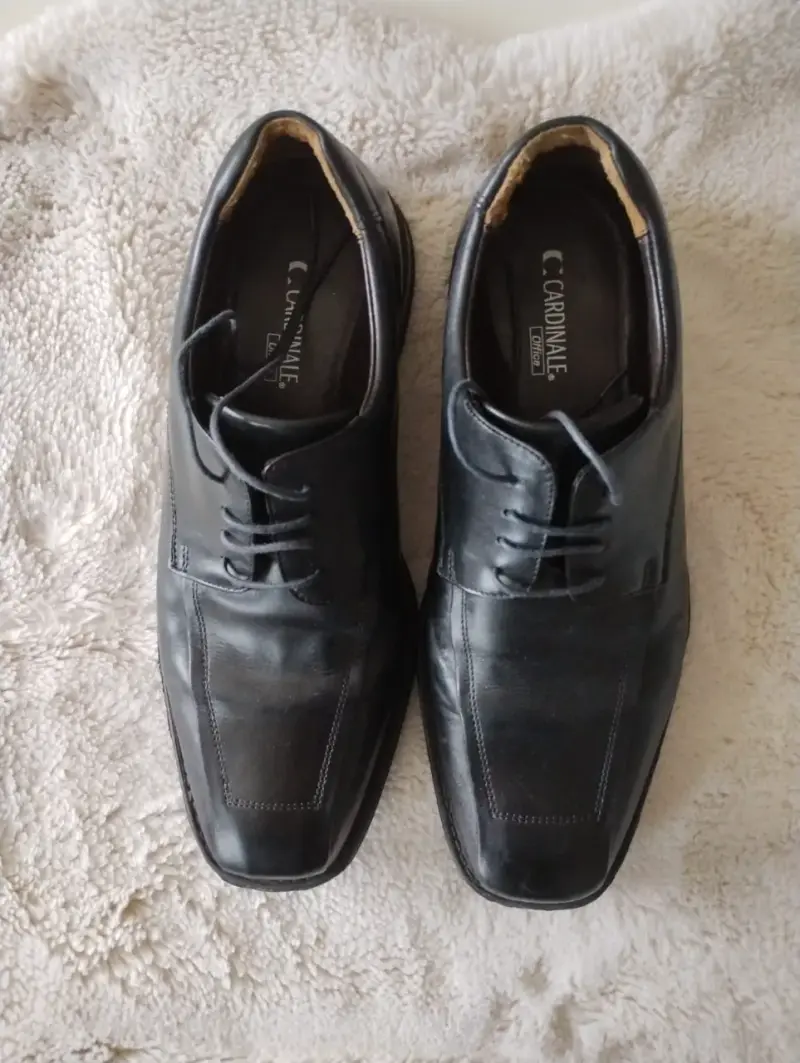 Zapatos de vestir negros de cuero para hombre - 2