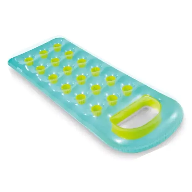 Colchón inflable de piscina Intex azul con verde
