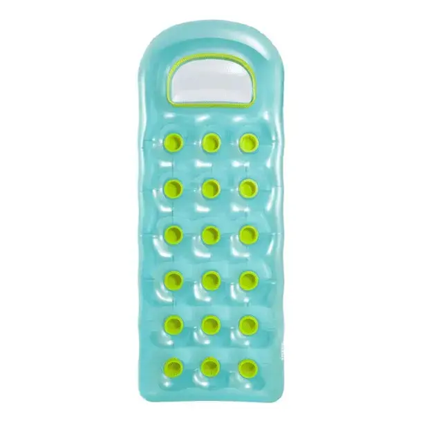 Colchón inflable de piscina Intex azul con verde - 3