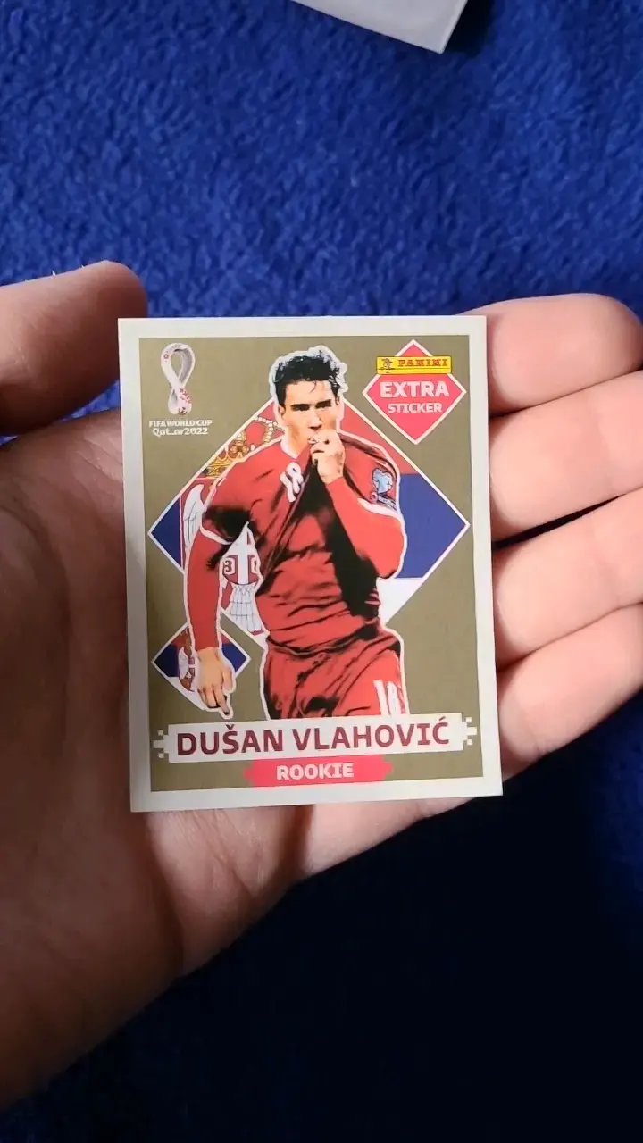 Lámina Panini Extra Sticker Dusan Vlahovic Rookie - 2