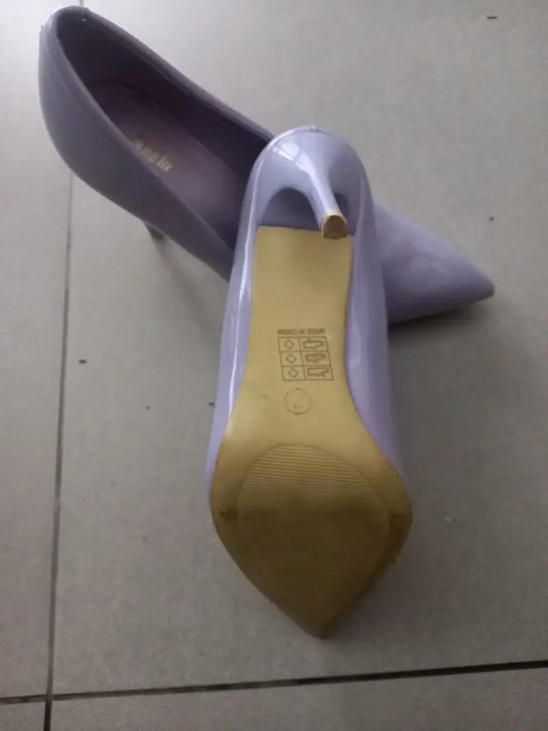 Zapatos de tacón alto color lila - 2