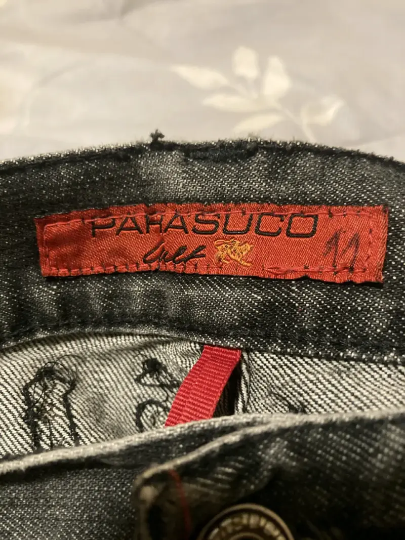 Jeans Parasuco gris oscuro con detalles - 4