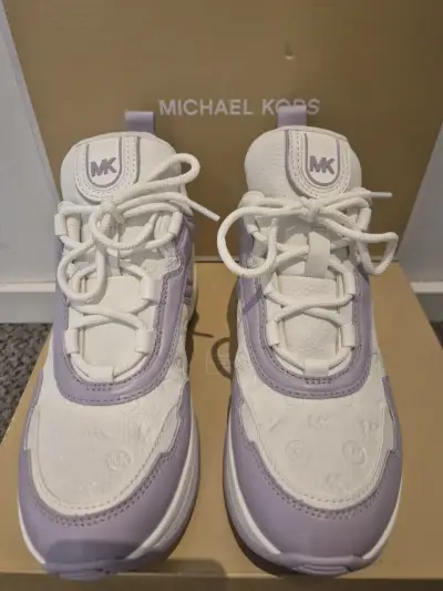 Zapatillas deportivas Michael Kors blancas y lilas - miniatura 1