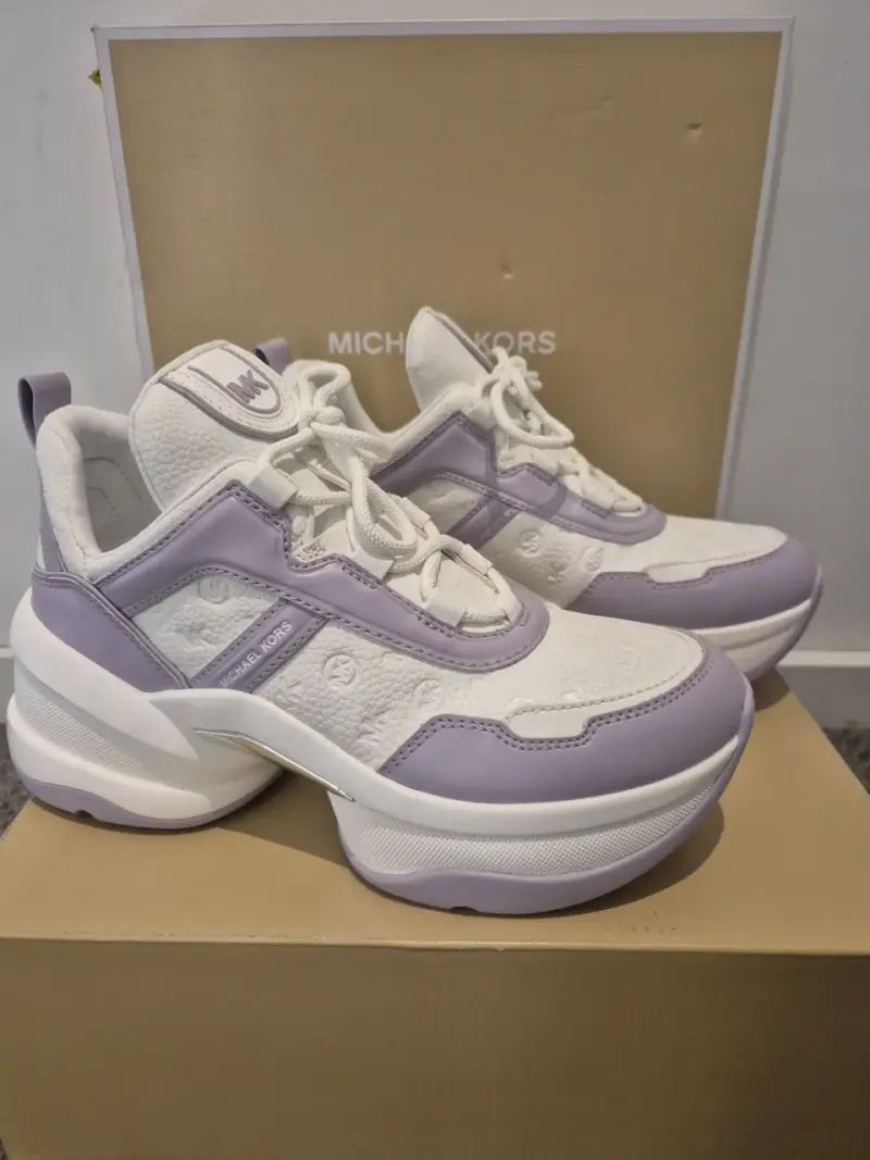 Zapatillas deportivas Michael Kors blancas y lilas - 2