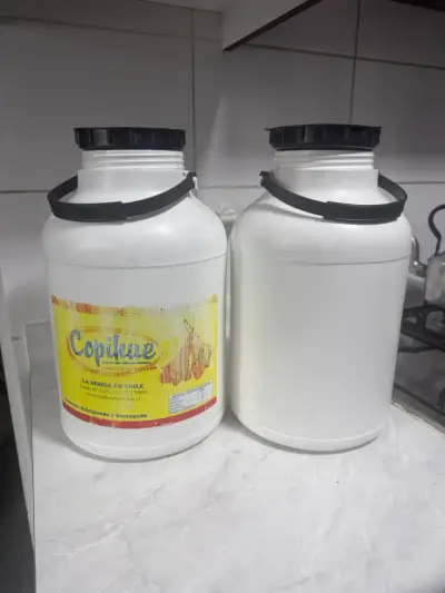 2 Bidones de plástico Copihue 10L con tapa - miniatura 1