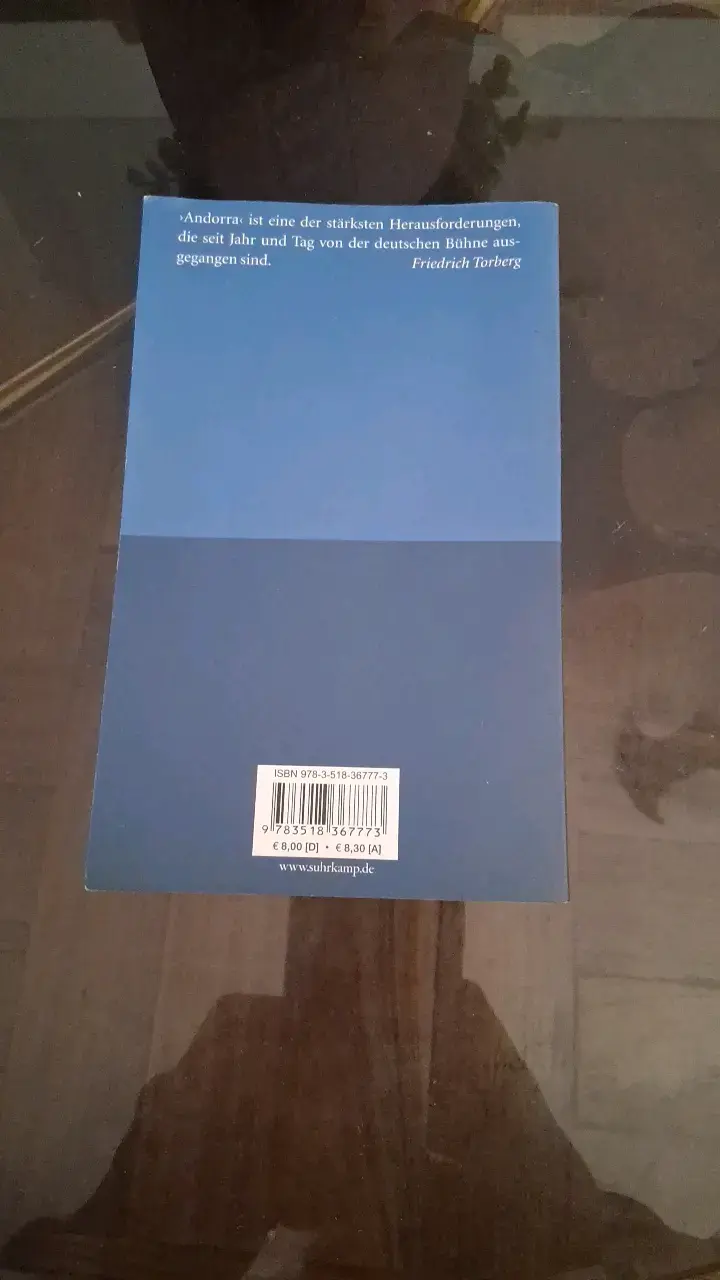 Libro 'Andorra' de Max Frisch en alemán - 2