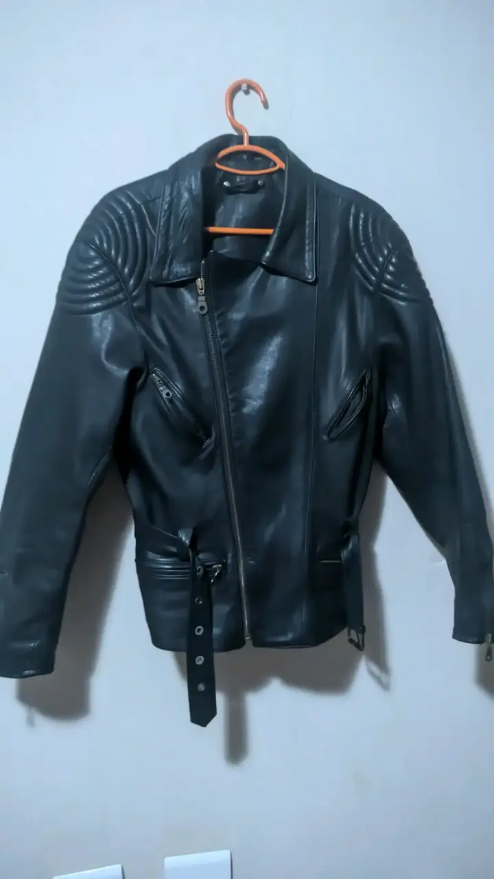 Chaqueta de cuero negra para Mujer - 1