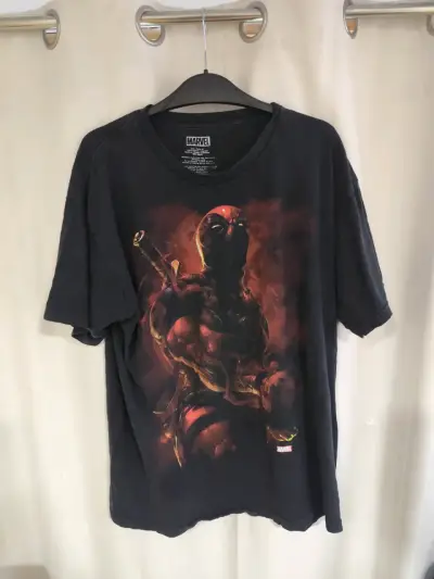 Polera Marvel Deadpool Negra Talla XL - miniatura 1