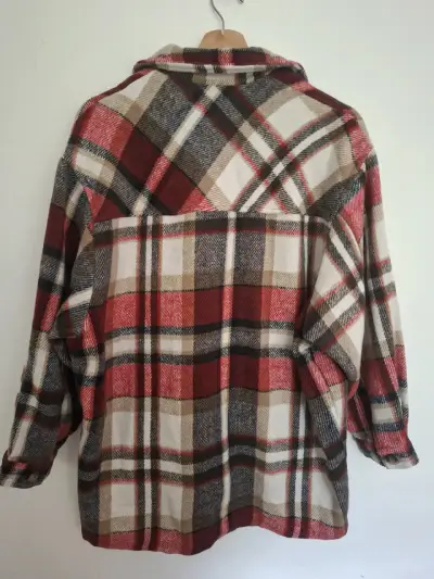 Chaqueta de lana a cuadros para hombre - miniatura 3