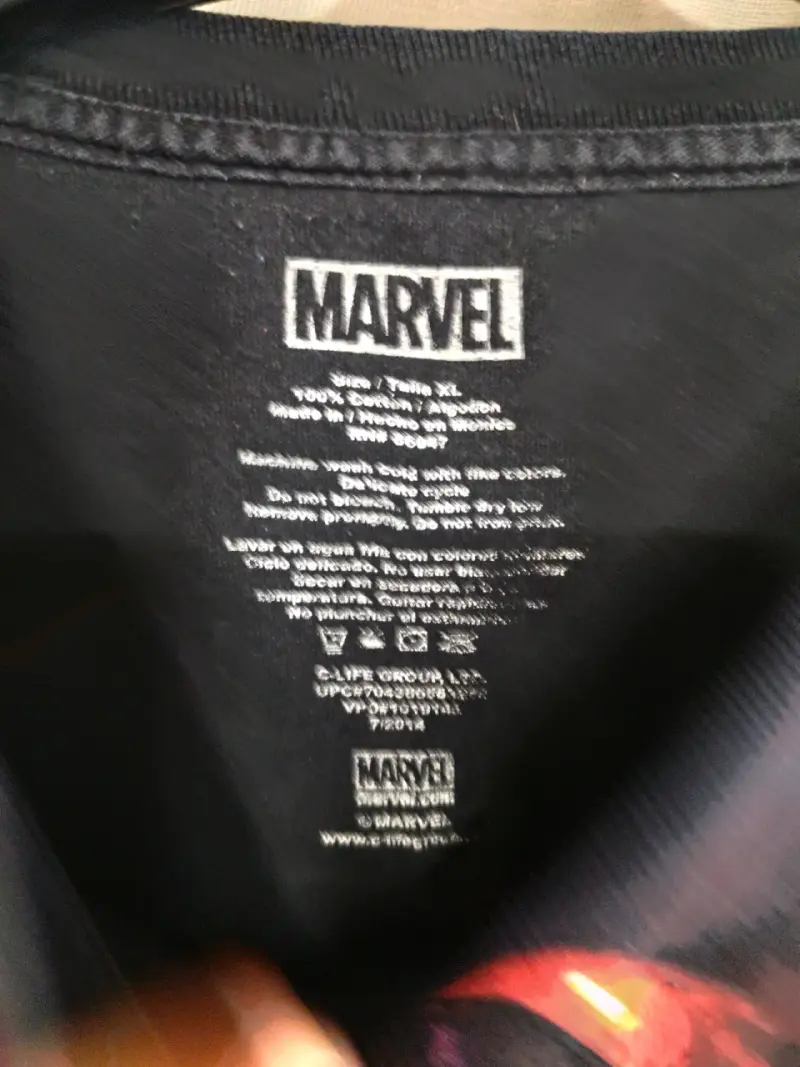 Polera Marvel Deadpool Negra Talla XL - 3