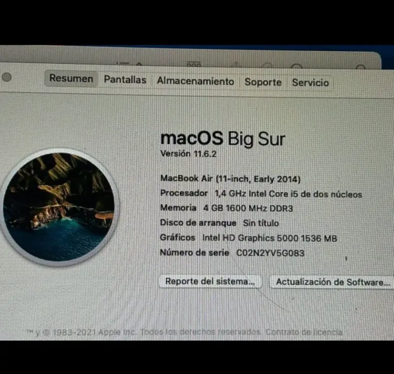MacBook Air 11 pulgadas Early 2014 en buen estado - 4